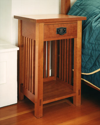 craftsman cherry nightstand